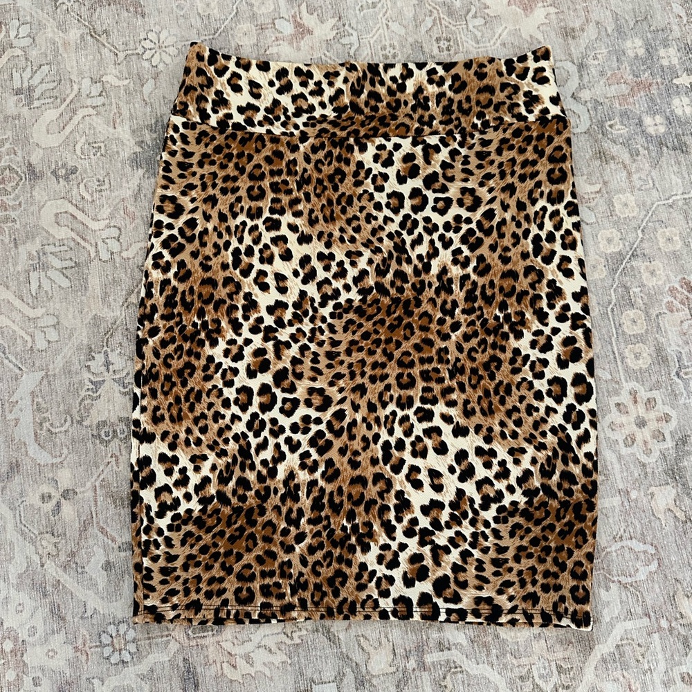 LuLaRoe Leopard Print Women's Skirt